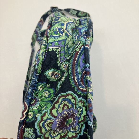 Vera Bradley Saddle Up Blue Green Rhapsody Hobo Purse Handbag Pockets RETIRED - Picture 15 of 16